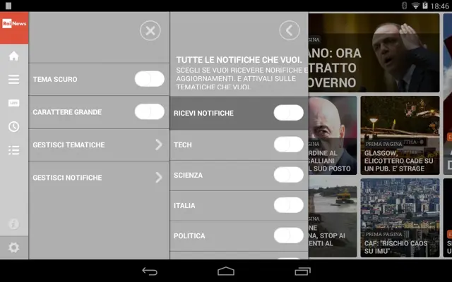 Rai News android App screenshot 0