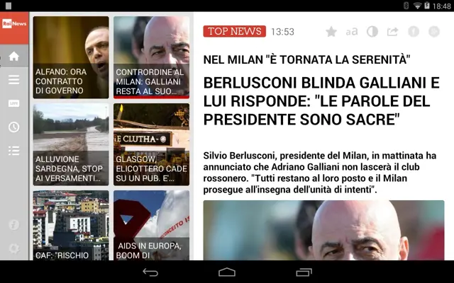 Rai News android App screenshot 3